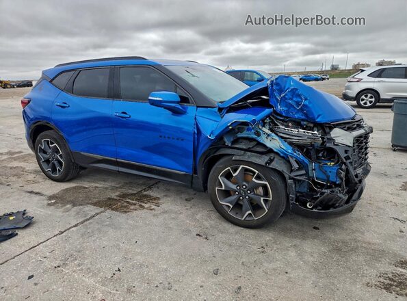3GNKBERS2LS633463 2020 CHEVROLET BLAZER Blue Przód prawy