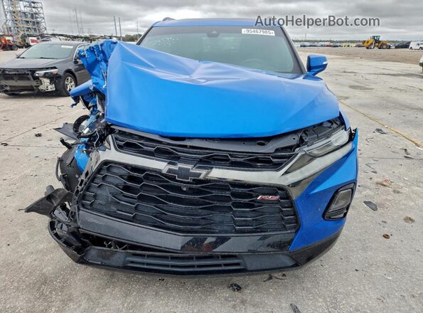 3GNKBERS2LS633463 2020 CHEVROLET BLAZER Blue Widok z przodu