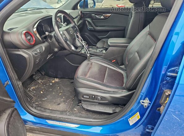 3GNKBERS2LS633463 2020 CHEVROLET BLAZER Blue Widok wnętrza z przodu