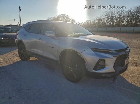 3GNKBERSXMS569030 2021 CHEVROLET BLAZER Серебряный Передняя правая четверть