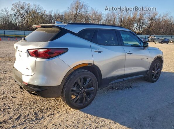 3GNKBERSXMS569030 2021 CHEVROLET BLAZER Серебряный Задняя правая четверть