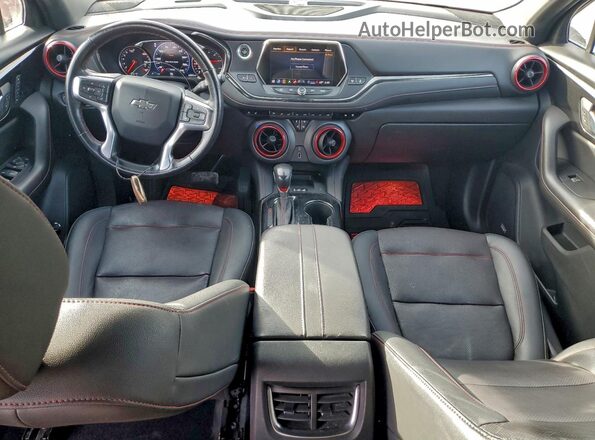 3GNKBERSXMS569030 2021 CHEVROLET BLAZER Серебряный Вид панели приборов