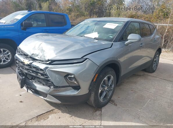 3GNKBHR47SS133400 2025 CHEVROLET BLAZER Серый Передняя левая четверть