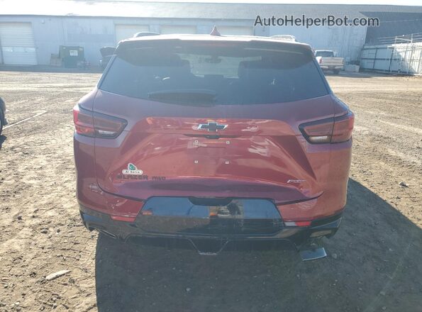 3GNKBKRS6PS173454 2023 CHEVROLET BLAZER Красный Вид сзади
