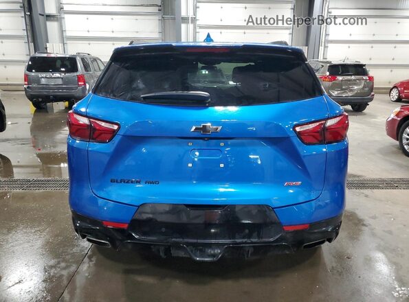3GNKBKRS9LS567329 2020 CHEVROLET BLAZER Blue Vista trasera