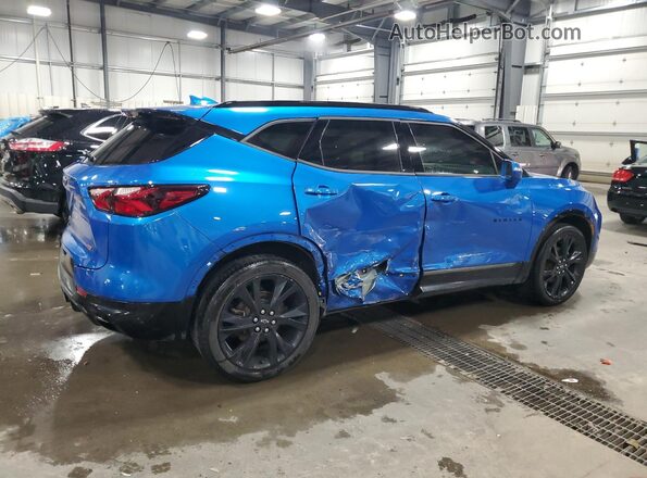 3GNKBKRS9LS567329 2020 CHEVROLET BLAZER Blue Trasero derecho