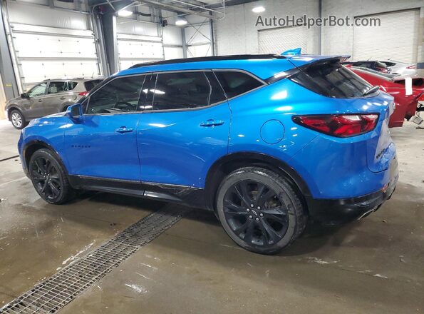 3GNKBKRS9LS567329 2020 CHEVROLET BLAZER Blue Trasero izquierdo