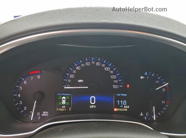 3GYFNBE31GS505990 2016 CADILLAC SRX Red Widok zestawu wskaźników