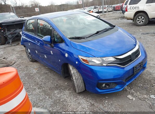 3HGGK5H83KM723486 2019 HONDA FIT Синий Передняя правая четверть