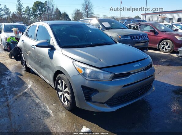 3KPA24AD1NE433574 2022 KIA RIO Gray Передня права чверть