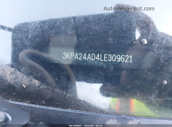 3KPA24AD4LE309621 2020 KIA RIO Gray 