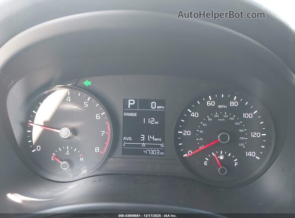 3KPA25AD5LE312243 2020 KIA RIO 5-DOOR White Vista de los asientos traseros