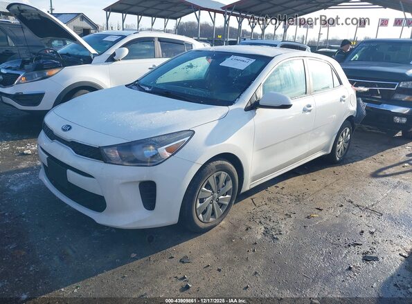 3KPA25AD5LE312243 2020 KIA RIO 5-DOOR White Vista tres cuartos delantera izquierda