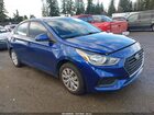 2018 Hyundai Accent Se Синий vin: 3KPC24A38JE033702
