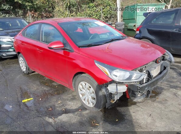 3KPC24A39JE022028 2018 HYUNDAI ACCENT Красный Передняя правая четверть