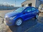 2022 Hyundai Accent Se Blue vin: 3KPC24A61NE182579