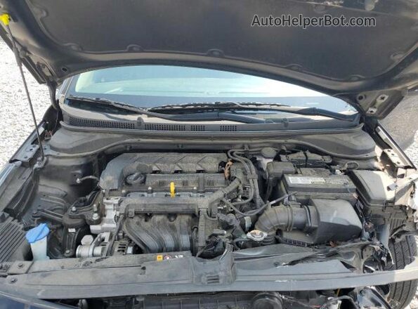 3KPC24A63ME134838 2021 HYUNDAI ACCENT Black Widok wnętrza z tyłu