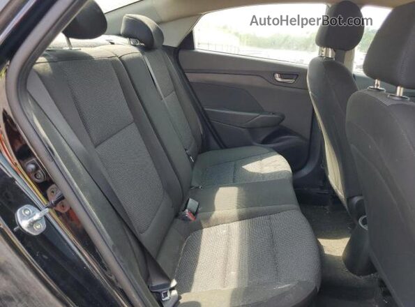 3KPC24A63ME134838 2021 HYUNDAI ACCENT Black Widok tylnych siedzeń
