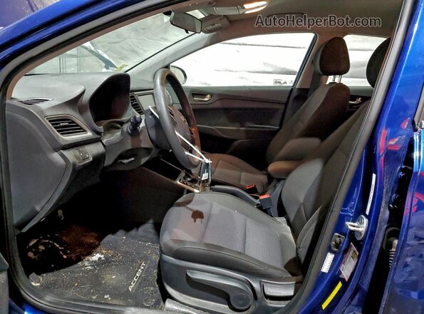 3KPC24A64ME135397 2021 HYUNDAI ACCENT Blue Widok wnętrza z przodu