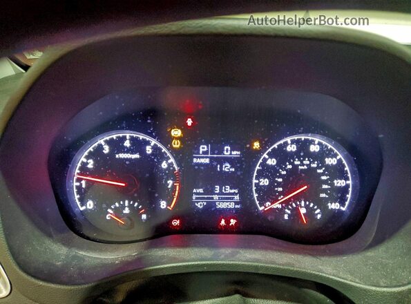 3KPC24A64NE181765 2022 HYUNDAI ACCENT Серый Вид щитка приборов