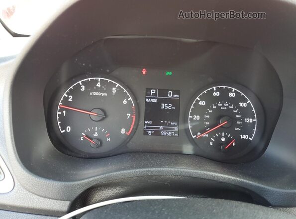 3KPC24A69LE099060 2020 HYUNDAI ACCENT Красный Вид щитка приборов