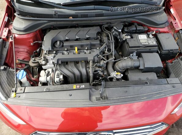 3KPC24A6XME131127 2021 HYUNDAI ACCENT Красный Вид задней части салона