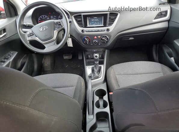 3KPC24A6XME131127 2021 HYUNDAI ACCENT Красный Вид панели приборов
