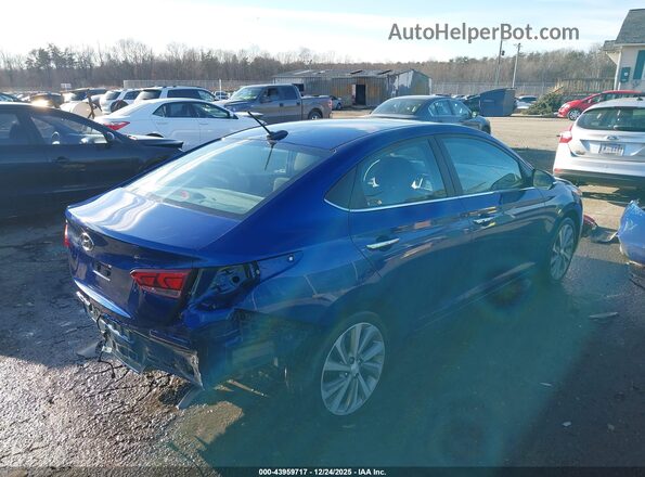 3KPC34A6XME145123 2021 HYUNDAI ACCENT Синий Задняя правая четверть
