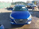 2021 Hyundai Accent Limited Синий vin: 3KPC34A6XME145123