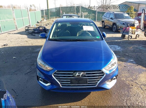 3KPC34A6XME145123 2021 HYUNDAI ACCENT Синий Вид задней части салона