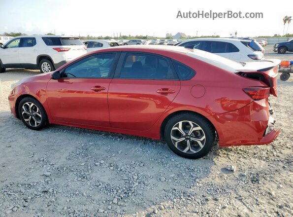 3KPF24AD4LE177983 2020 KIA FORTE Burgundy Tył lewy