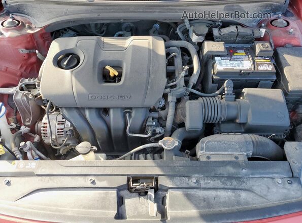 3KPF24AD4LE177983 2020 KIA FORTE Burgundy Widok wnętrza z tyłu