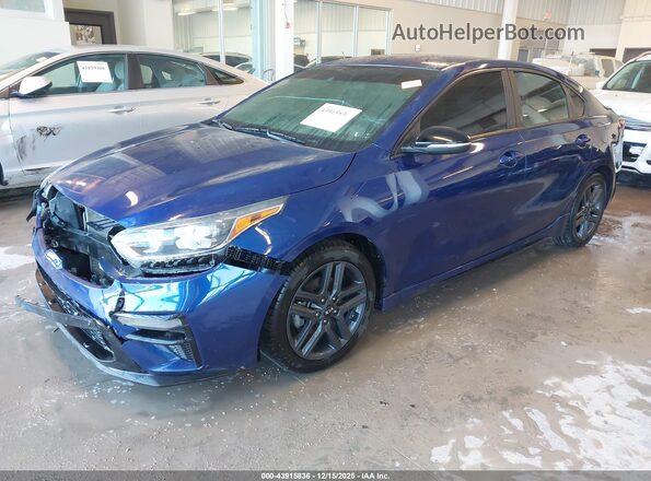 3KPF34AD2LE259269 2020 KIA FORTE Синий Передняя левая четверть