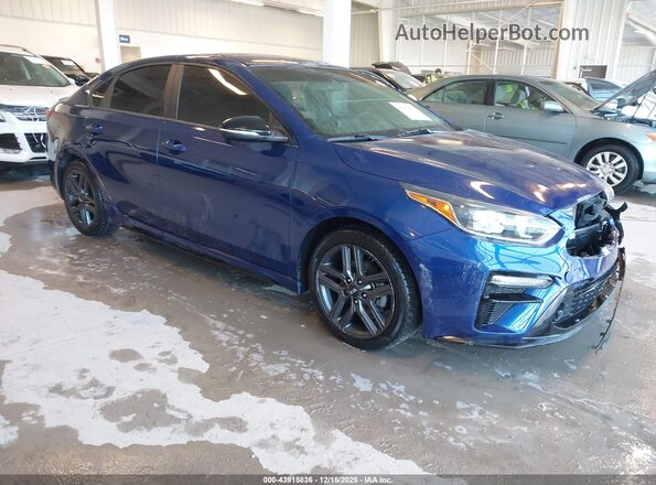 3KPF34AD2LE259269 2020 KIA FORTE Синий Передняя правая четверть