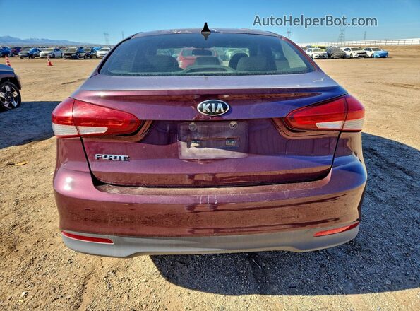 3KPFK4A76HE031876 2017 KIA FORTE Темно-бордовый Вид сзади
