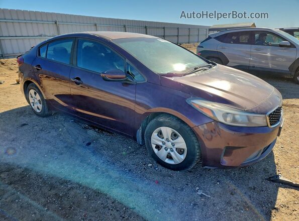3KPFK4A76HE031876 2017 KIA FORTE Темно-бордовый Передняя правая четверть