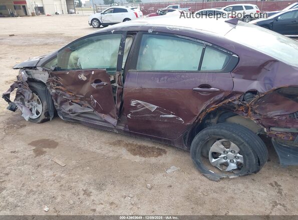 3KPFK4A7XJE258848 2018 KIA FORTE Бордовый Вид щитка приборов