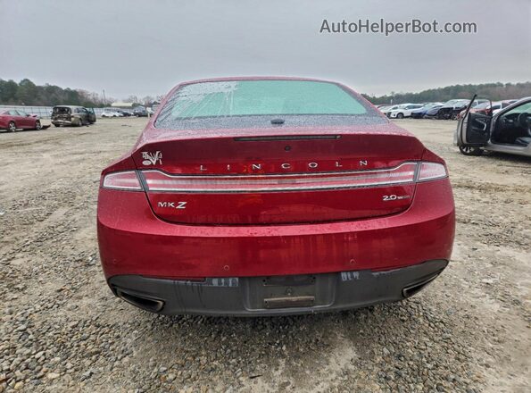 3LN6L2G9XGR605067 2016 LINCOLN MKZ Красный Вид сзади