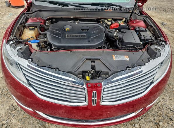 3LN6L2G9XGR605067 2016 LINCOLN MKZ Красный Вид задней части салона