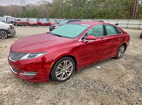 3LN6L2G9XGR605067 2016 LINCOLN MKZ Красный Передняя левая четверть