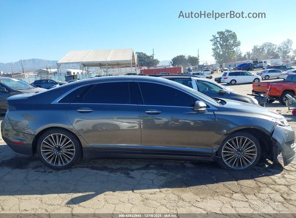 3LN6L2LU2GR622665 2016 LINCOLN MKZ HYBRID Gray Widok wnętrza z tyłu