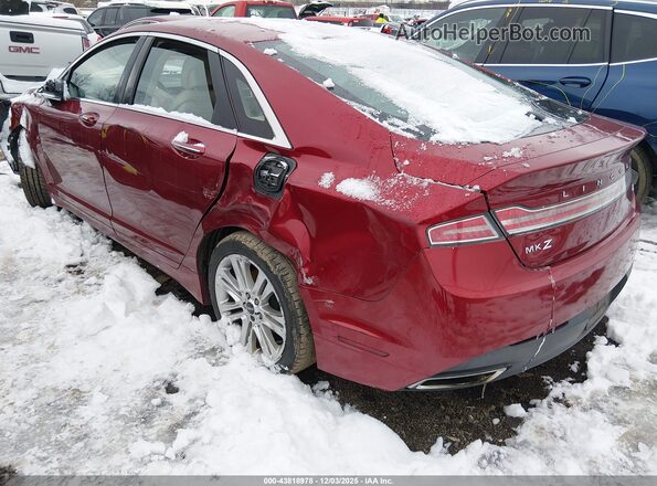 3LN6L2LU3GR615613 2016 LINCOLN MKZ HYBRID Красный Задняя левая четверть