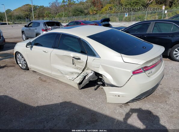 3LN6L2LU3GR623176 2016 LINCOLN MKZ HYBRID Beige Tył lewy