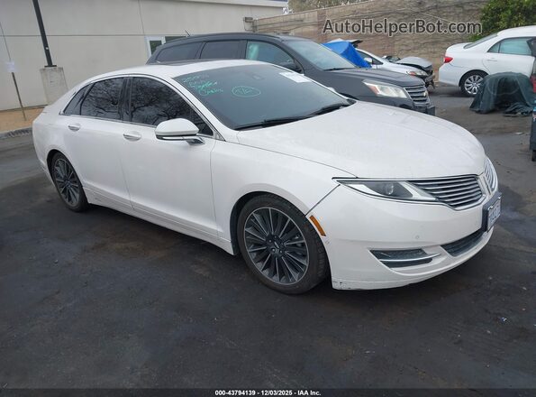 3LN6L2LU5GR626077 2016 LINCOLN MKZ HYBRID White Przód prawy
