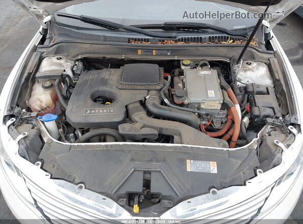 3LN6L2LU5GR626077 2016 LINCOLN MKZ HYBRID White Widok z tyłu
