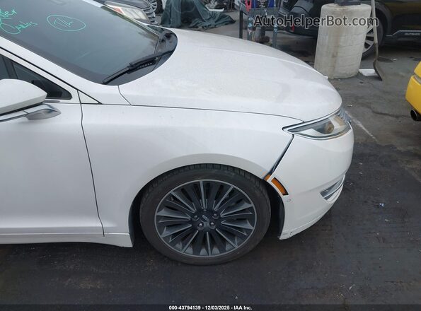 3LN6L2LU5GR626077 2016 LINCOLN MKZ HYBRID White Widok zestawu wskaźników
