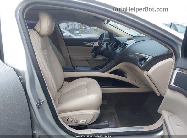 3LN6L2LU8GR611217 2016 LINCOLN MKZ HYBRID Серебряный Вид салона спереди