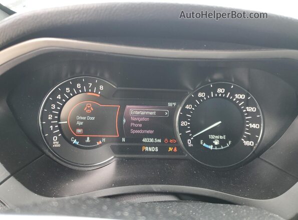 3LN6L5ECXJR604217 2018 LINCOLN MKZ Silver ხელსაწყოთა პანელის ხედი