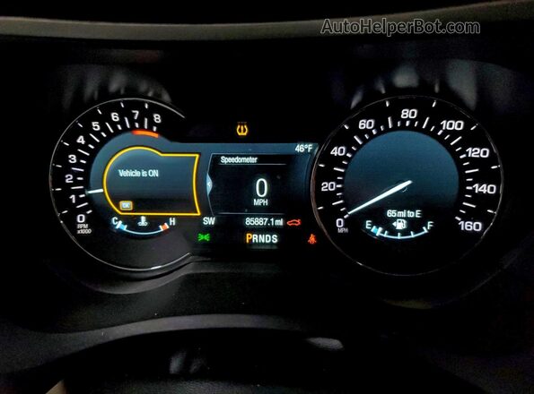 3LN6L5F95JR613667 2018 LINCOLN MKZ Blue Instrument cluster view