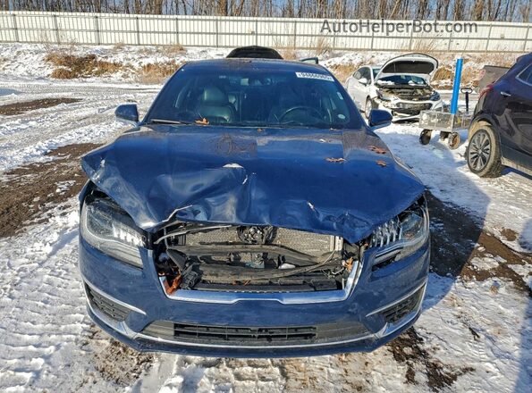 3LN6L5FC4JR613588 2018 LINCOLN MKZ Blue წინა ხედი